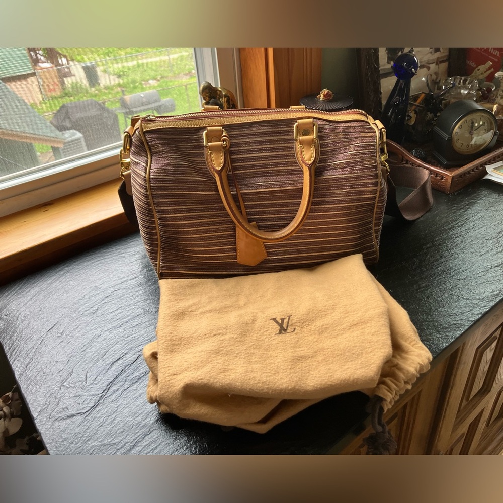 SALE! LV Limited Edition 2010 Monogram Eden Speedy Bandoulière 30 Peach - Picture 15 of 16